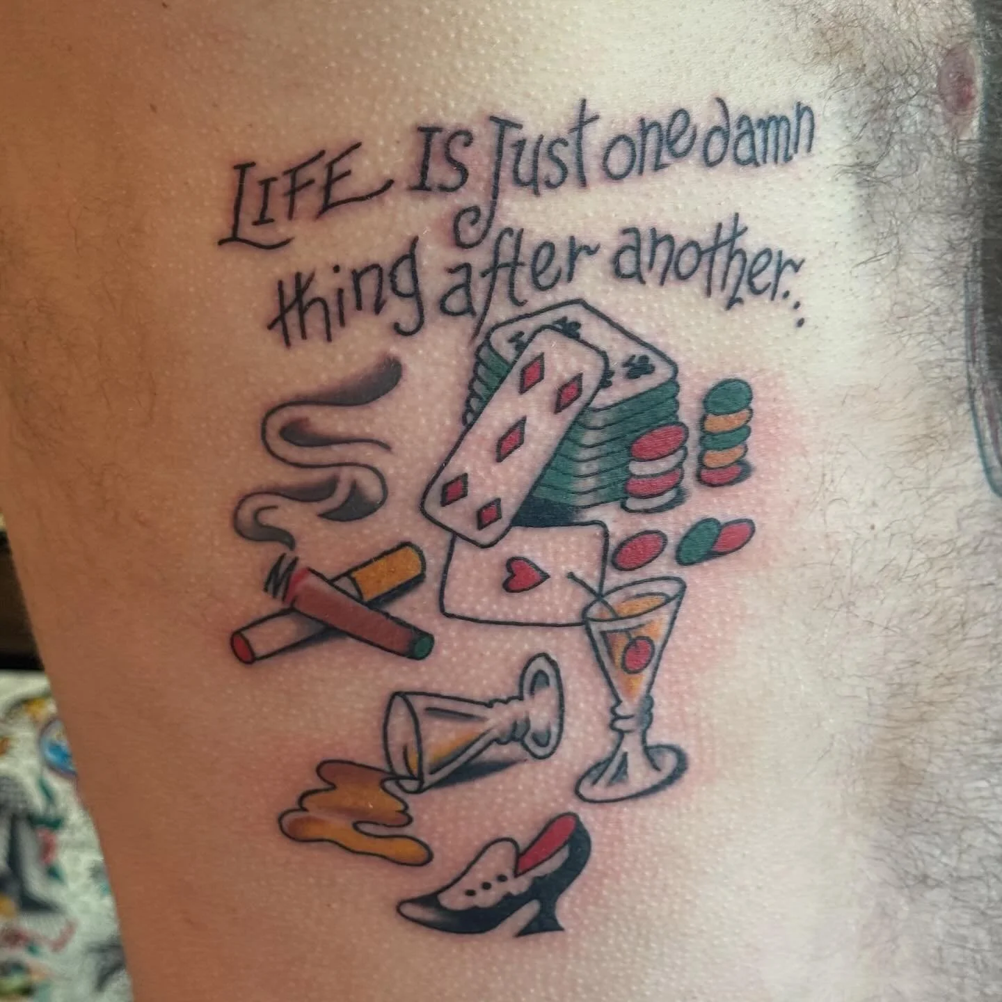 Made at the place to be @keepsakeokc

Thank y&rsquo;all for the trust! 

Booking now! Tuesday-Friday, Walk-Ins Welcome every Saturdays and whenever time permits!

#tattooflash #classictattoo #vintagetattoo #traditionaltattooflash #tattoo #tattoos #ok