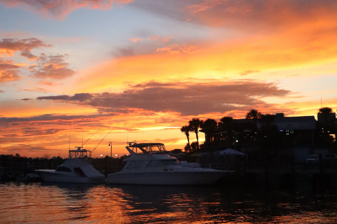 Golden Hour at Saltwater Cowboys on Shem Creek