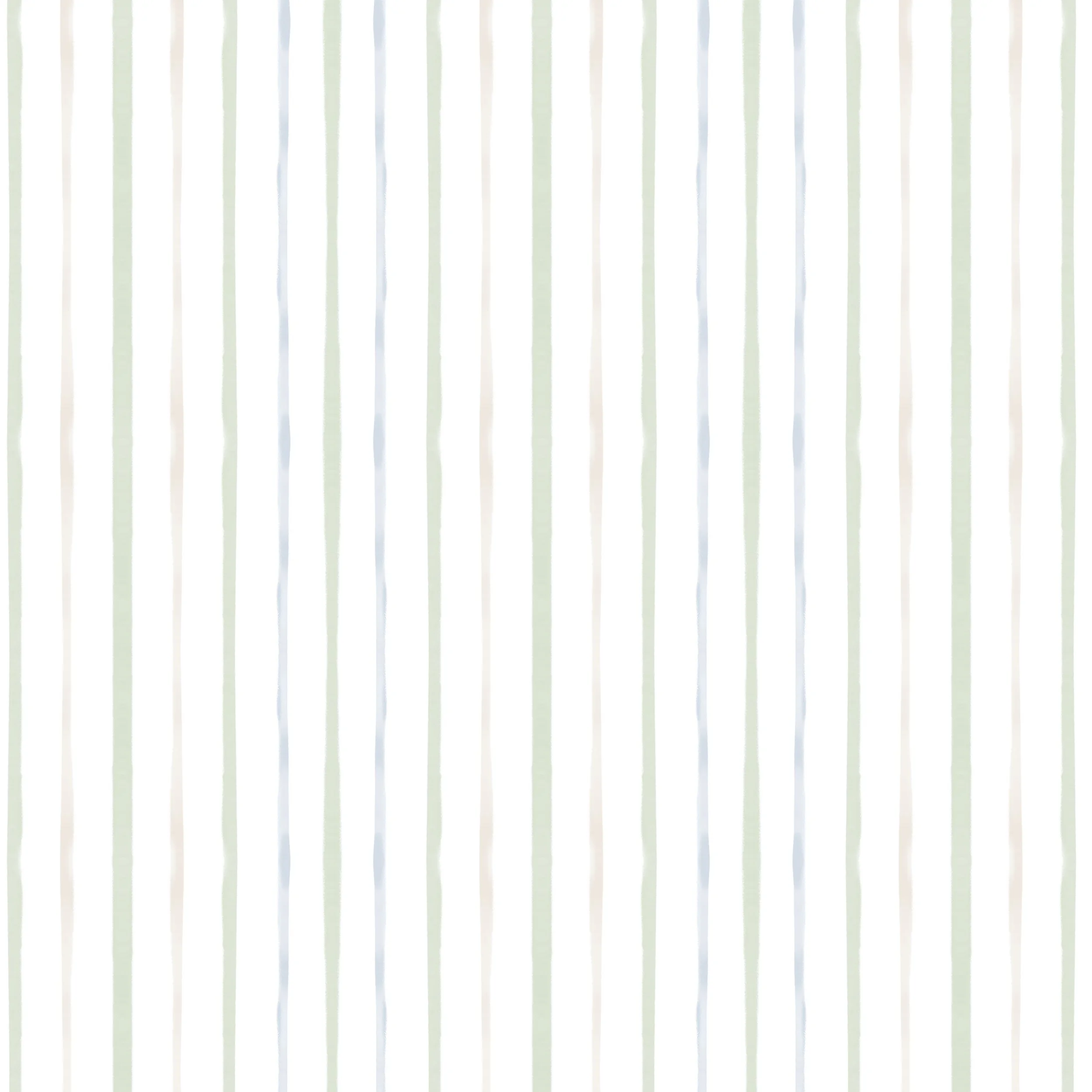 Soft Watercolor Vertical Stripes Japandi Coastal Cottage Sage Blush Blue