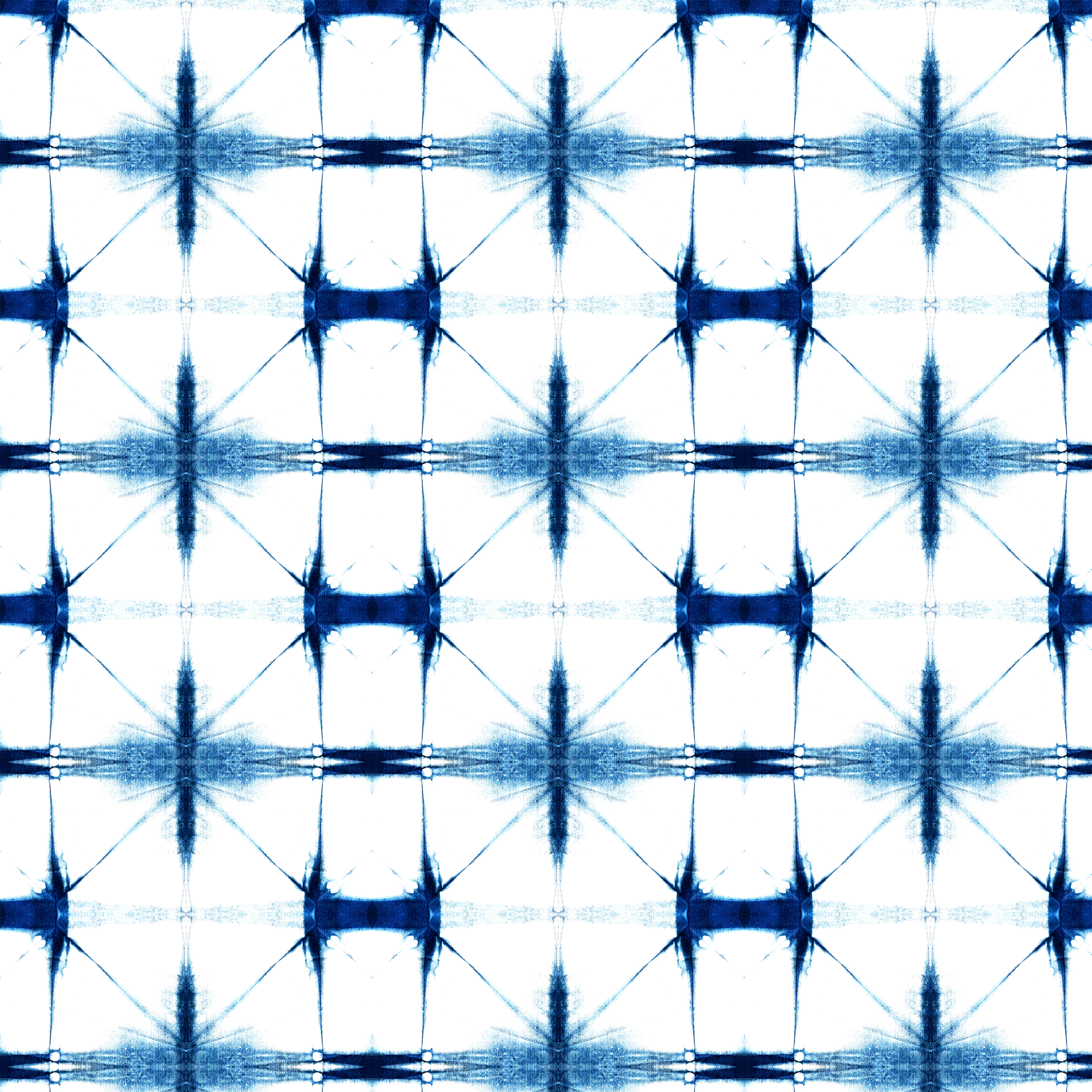 Hand dyed itajime Japanese inspired shibori fabric for quilting, sewing, upholstery, and home projects.