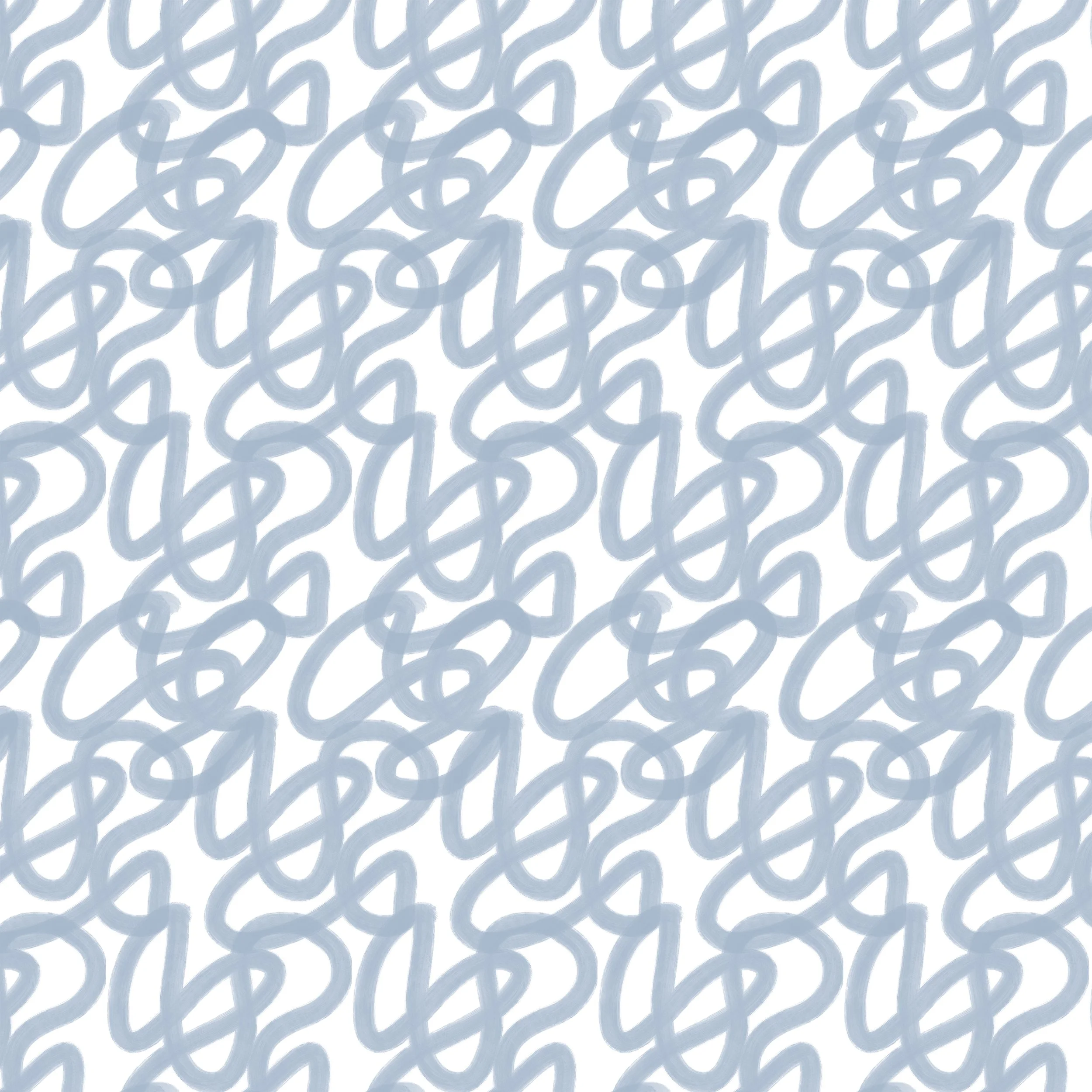 Oversized Powder Blue Brushstrokes Scribble Modern Bold Abstract