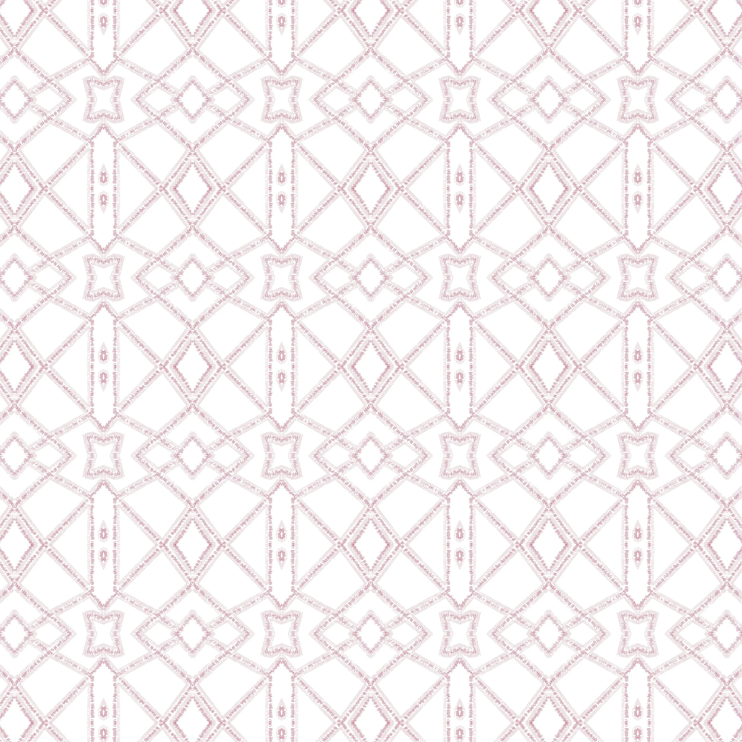 rose pink geometric trellis lattice diamond tile distressed boho lines