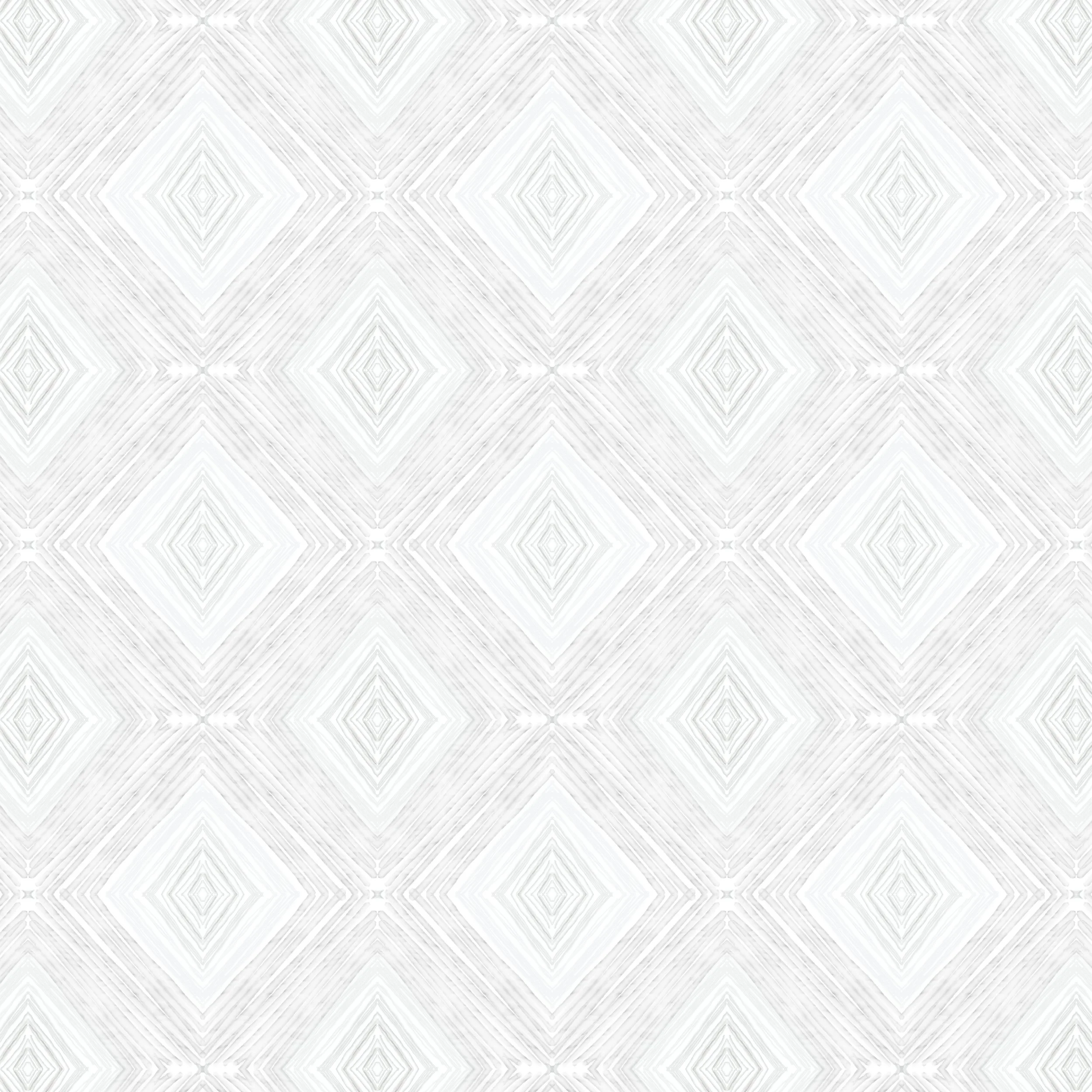 Hand drawn soft gray geometric diamond pattern with layered linear details inspired by Japandi and Scandinavian design.