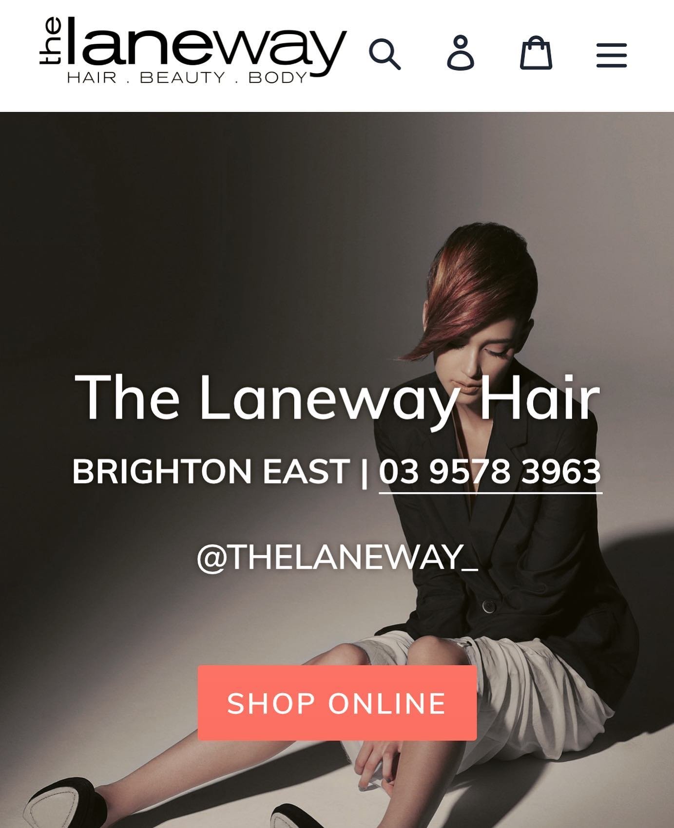 Thrilled with my latest build for local hair salon @thelaneway_ . An online store for loyal clients and locals to access all their much needed Haircare products during lockdown with delivery and click &amp; collect option! The need to continue to ser