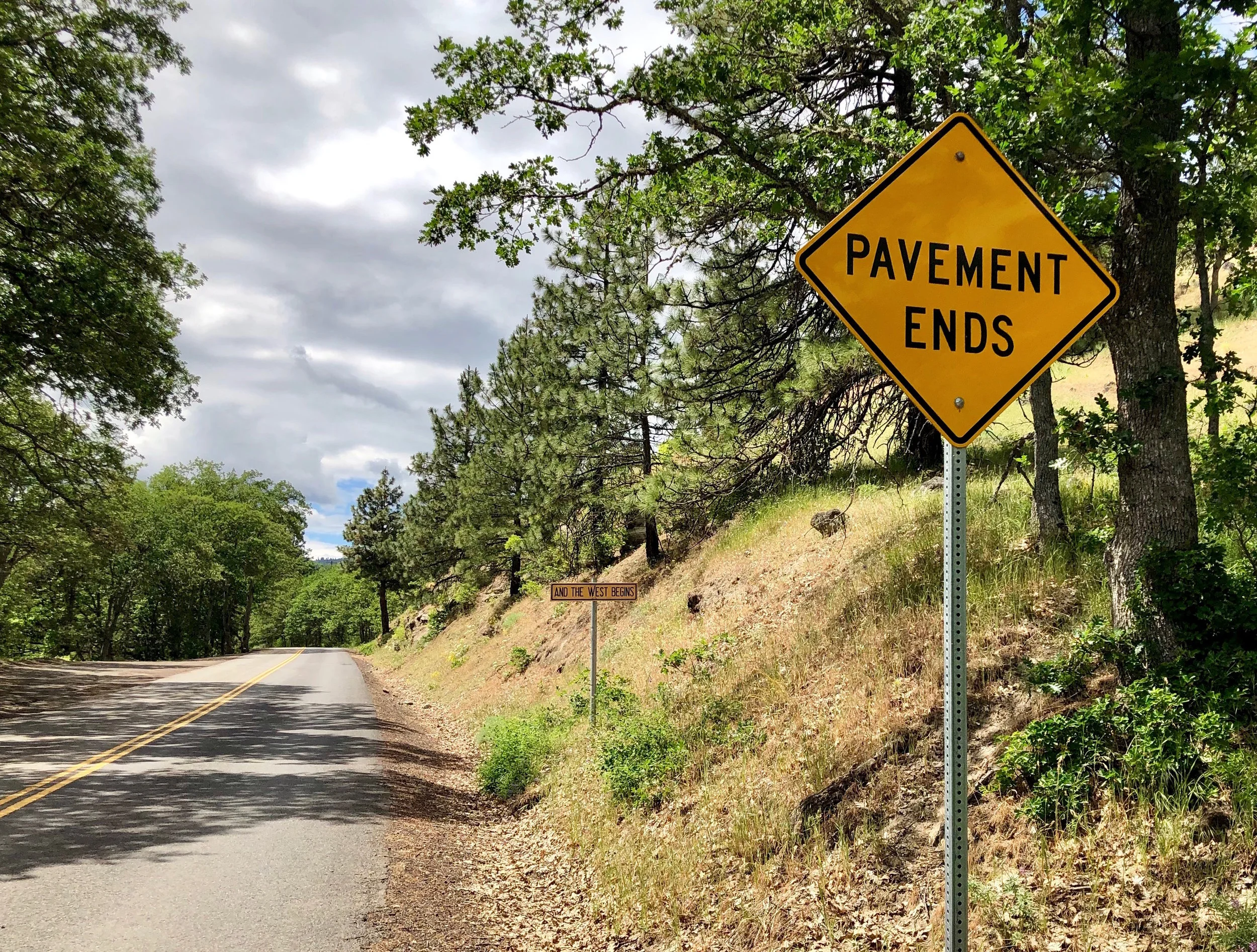 Pavement ends… and the West begins