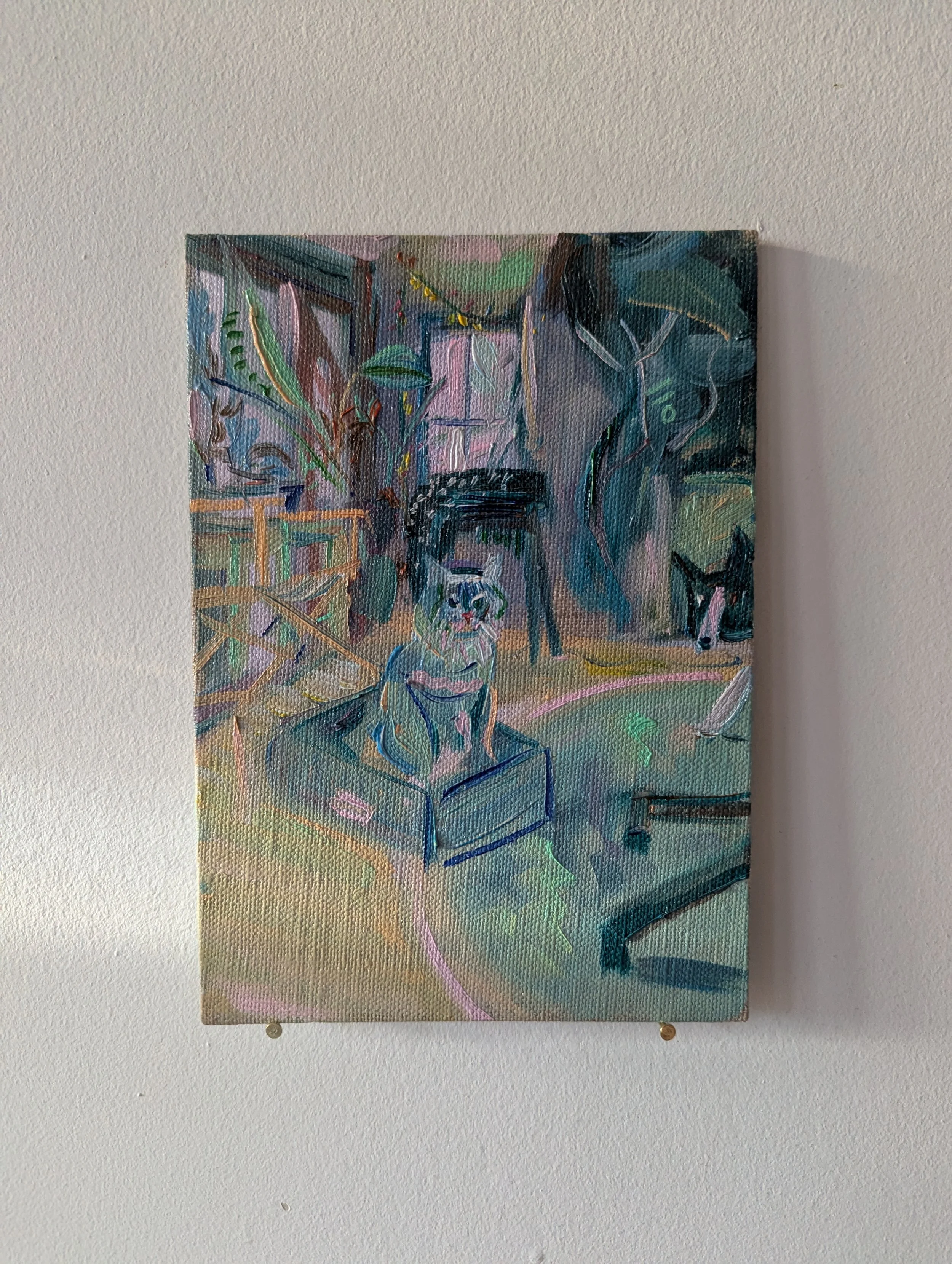 Day 98: "getaway box", 5 x 7 in, Oil on Linen Panel, 2025
