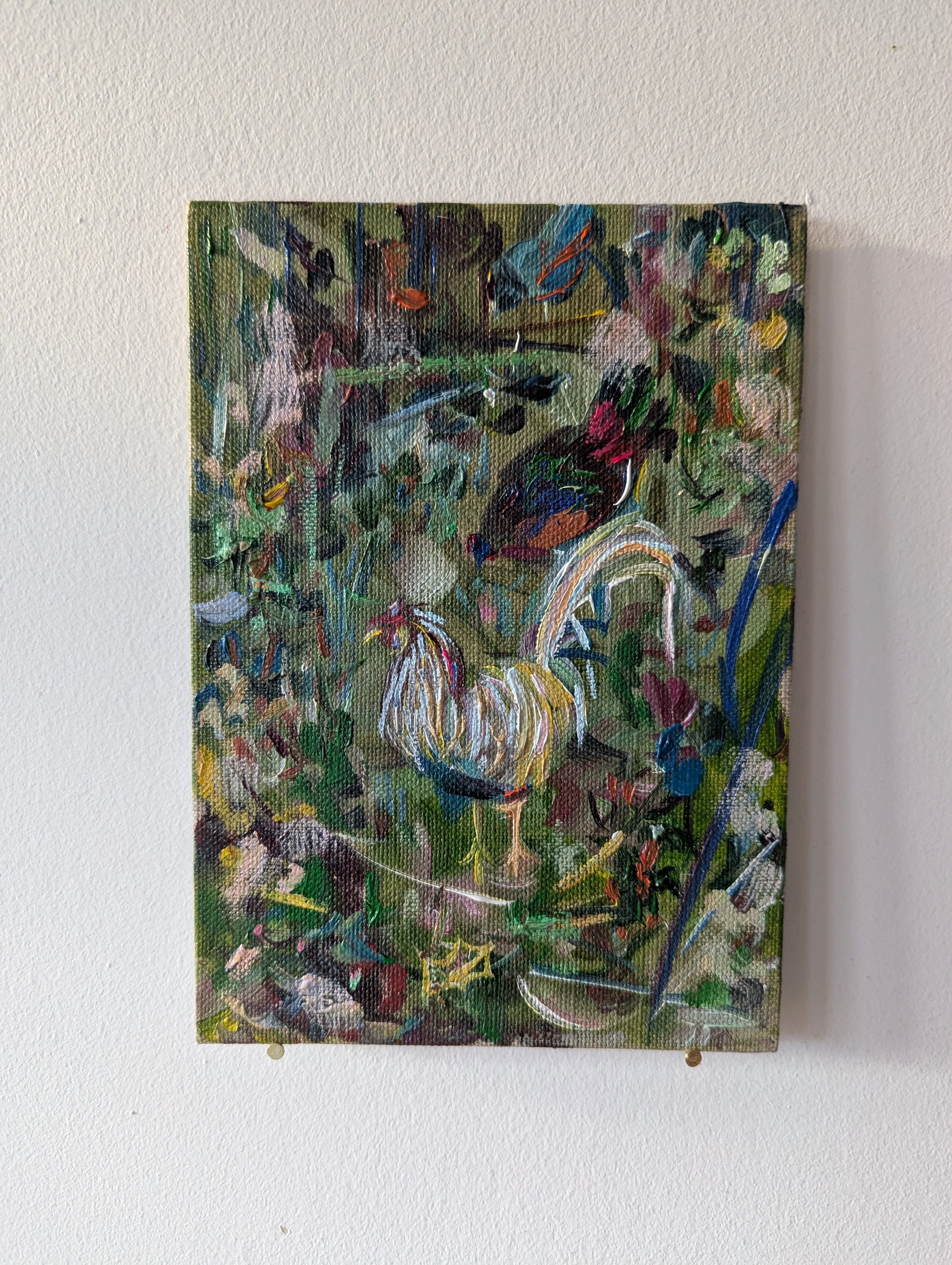 Day 96: "may you now live in technicolor", 5 x 7 in, Oil on Linen Panel, 2025