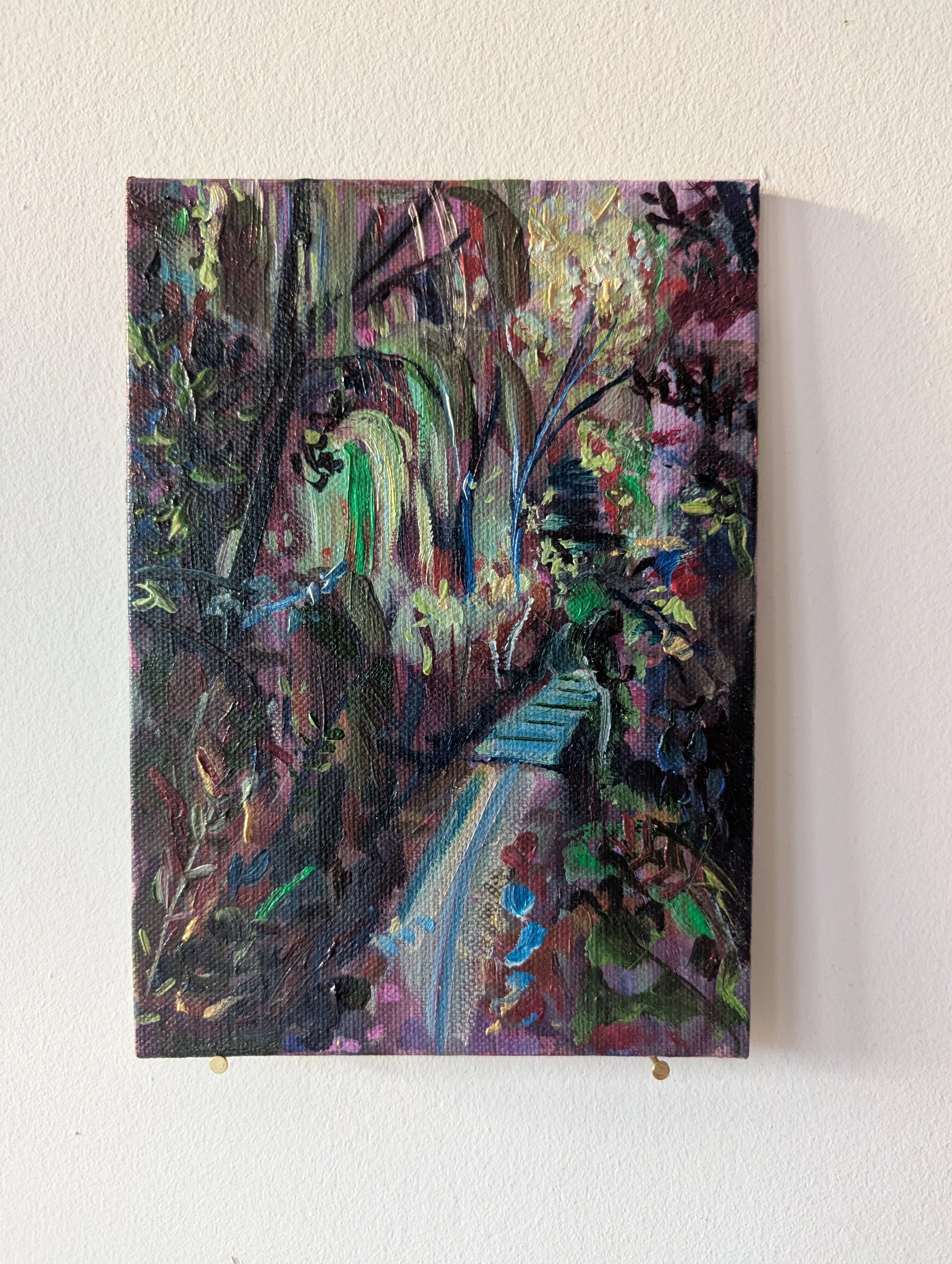Day 24: "Tivoli walk", 5 x 7 in, Oil on Linen Panel, 2025