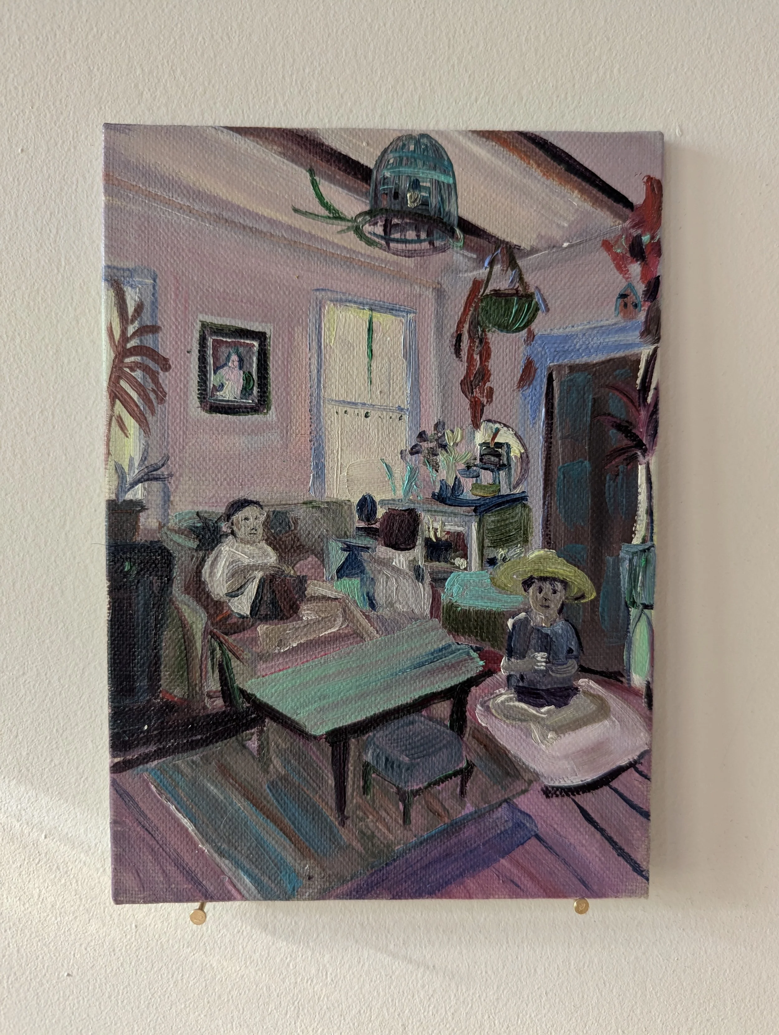 Day 7: "for Azure", 5 x 7 in, Oil on Linen Panel, 2025