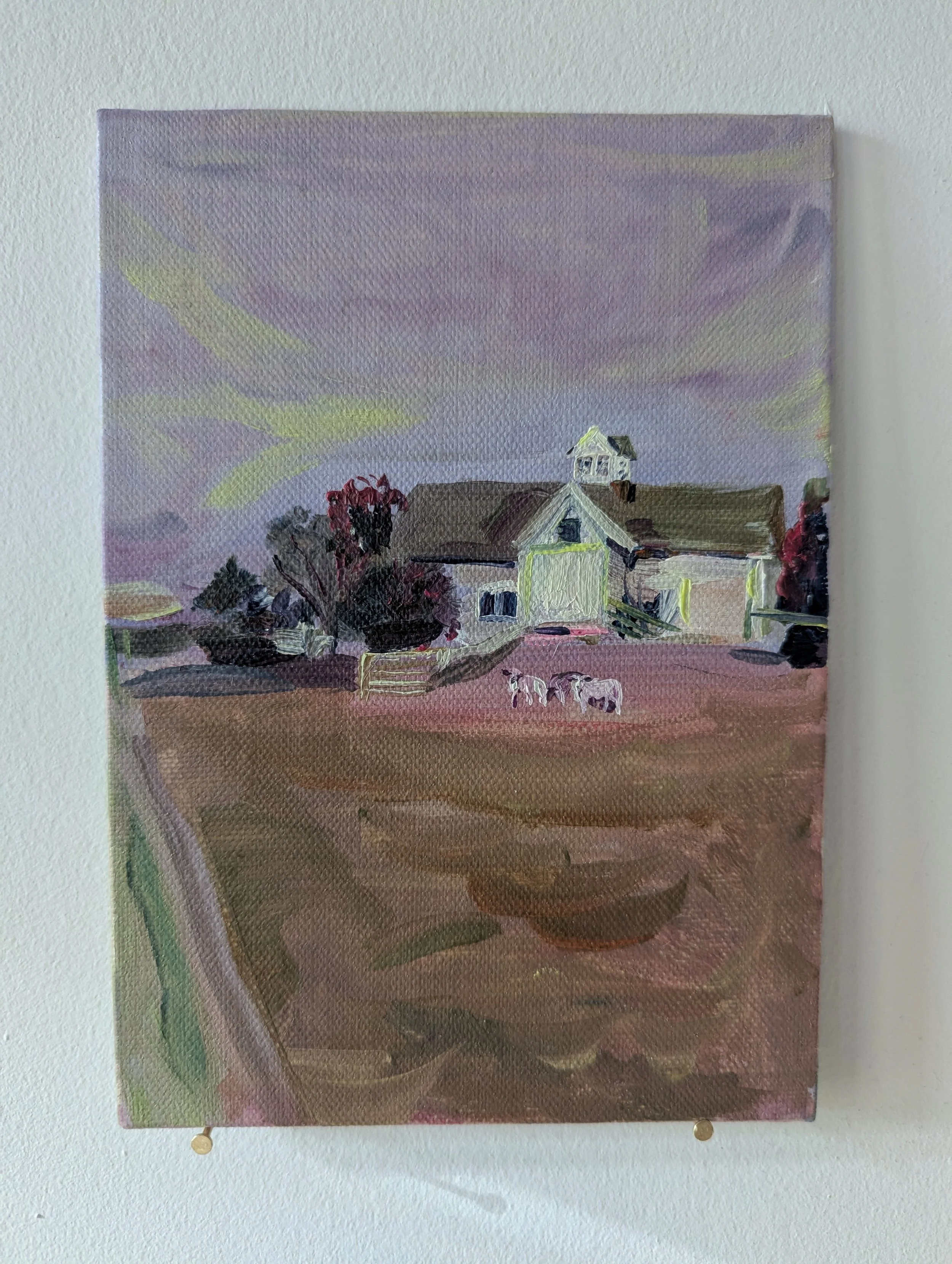 Day 8: "early return", 5 x 7 in, Oil on Linen Panel, 2025