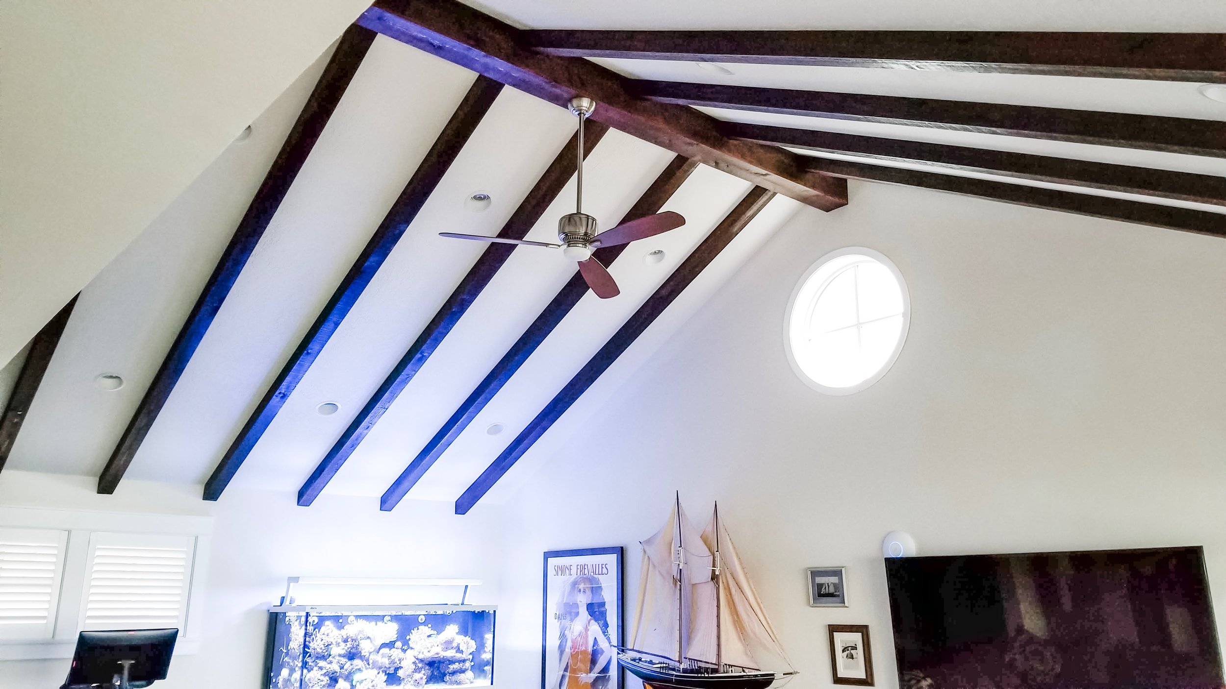 Barn style Ceiling Beams Instalment