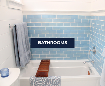 Bathroom remodel with tiled tub surround, Freeland, South Whidbey Island