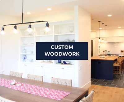 custom built in shelves for dining room  whidbey island