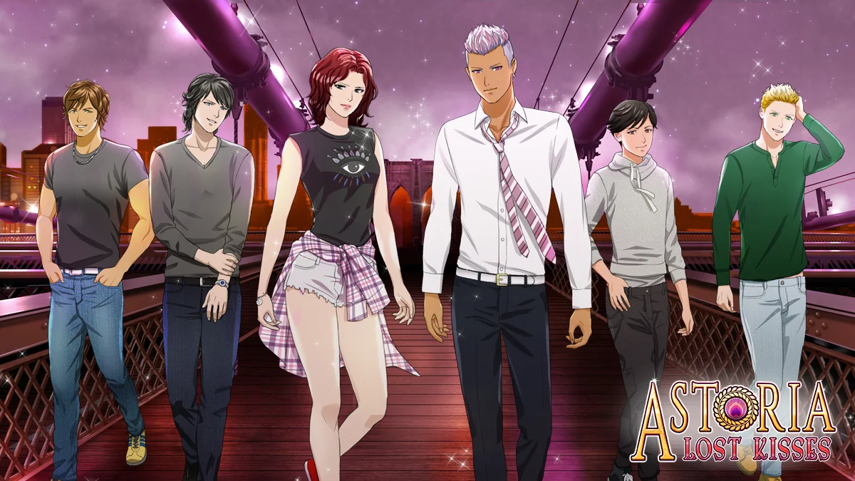   Astoria: Lost Kisses  is a free-to-play, narrative branching game developed by Voltage USA for their mobile app  Lovestruck: Choose Your Romance.   This game is a “midquel” to another Lovestruck series, and it takes place during missing moments fro