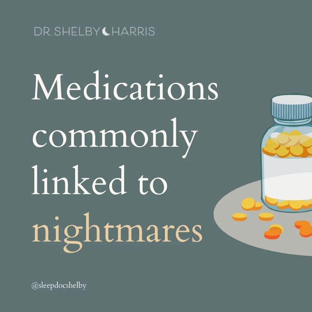 Have you ever wondered if some of your medicines could be causing those unsettling nightmares? 🤔

While not all are directly linked, it's worth considering what specific types of drugs might be the culprit. 

👉 Swipe right as I share some commonly 