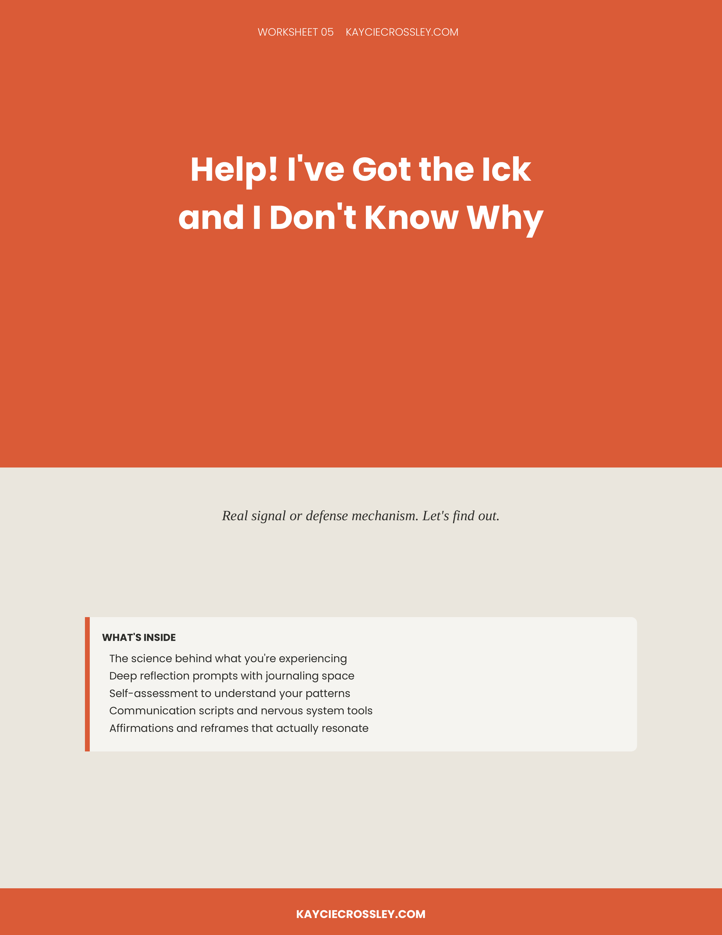 Help! I've Got the Ick and I Don't Know Why!