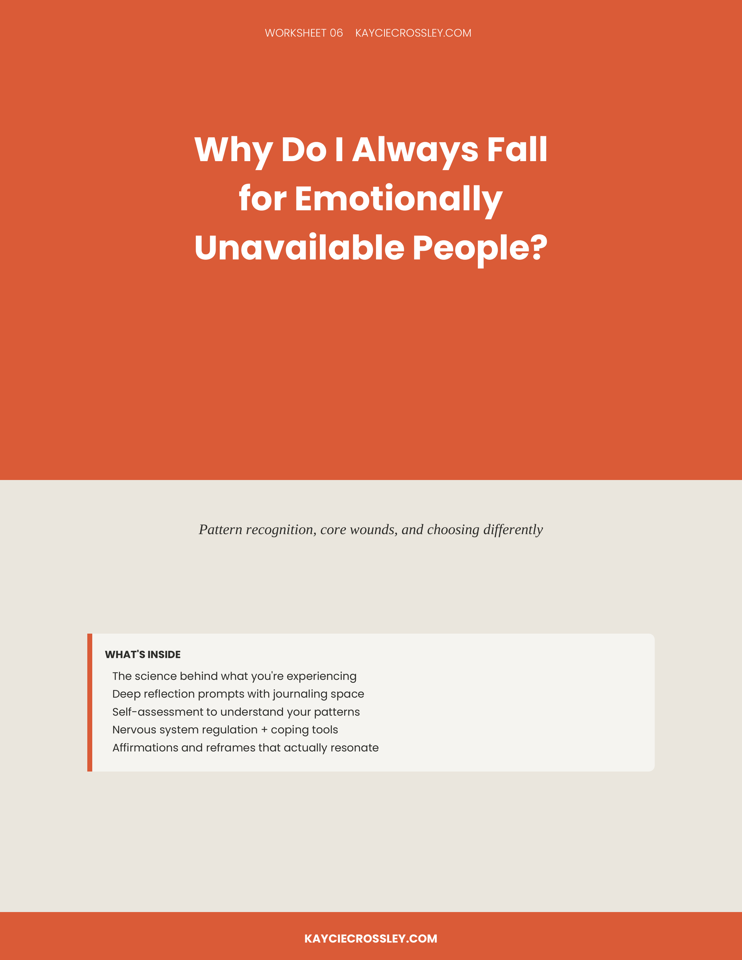 Why Do I Always Fall for Emotionally Unavailable People?