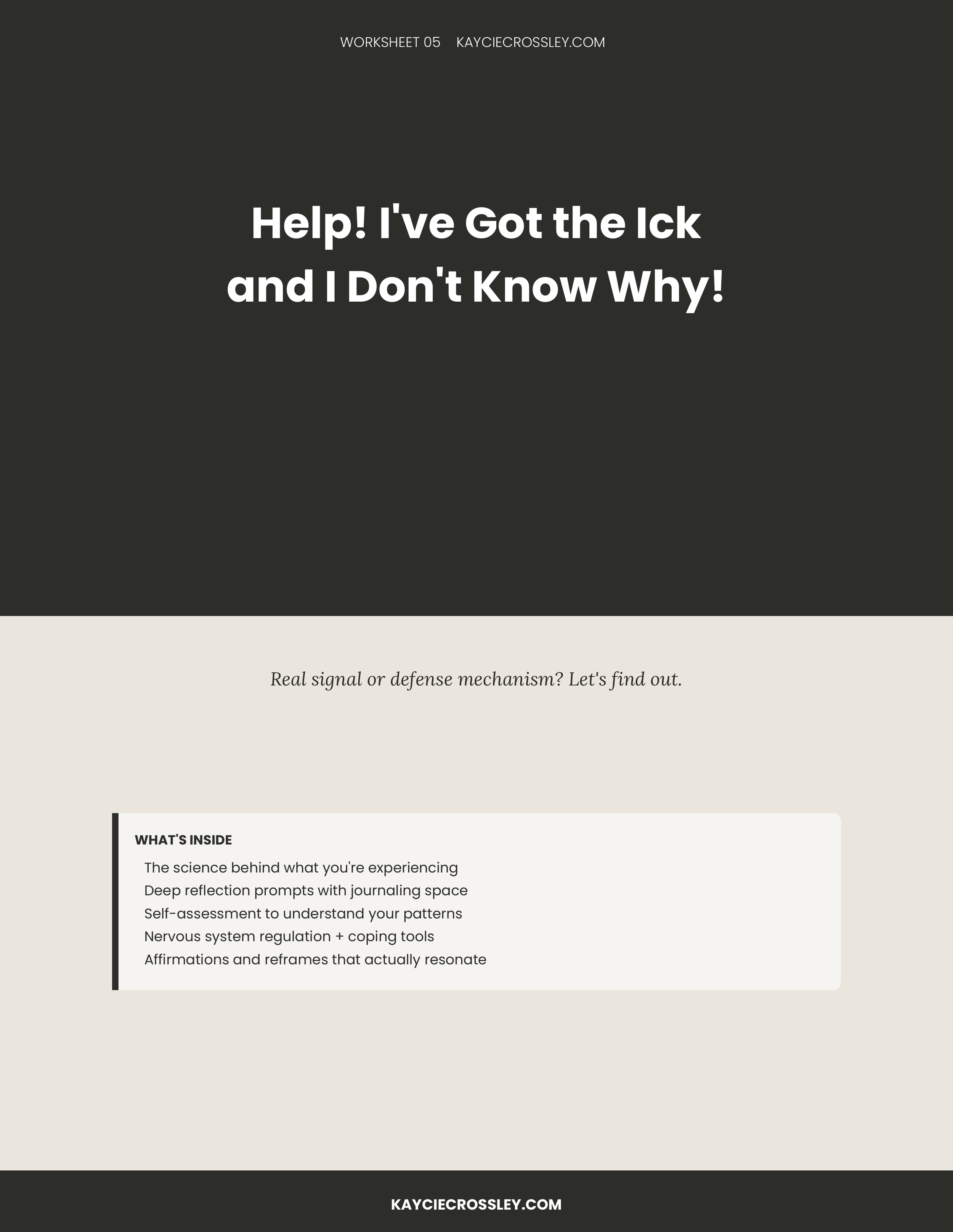 Help! I've Got the Ick and I Don't Know Why!