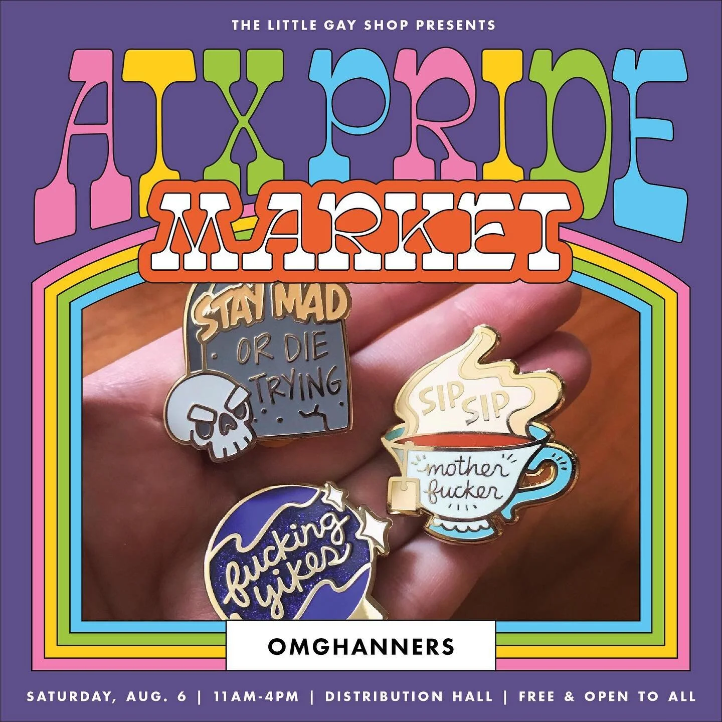 This weekend 11-4pm at Distribution Hall ✨💖

This big, queer market is free to the public and open to all!

-70+ artists, makers, and vendors curated with the help of @eastsidepopup 
-Free coffee and ice cream courtesy of @luna.espresso.atx and @oat