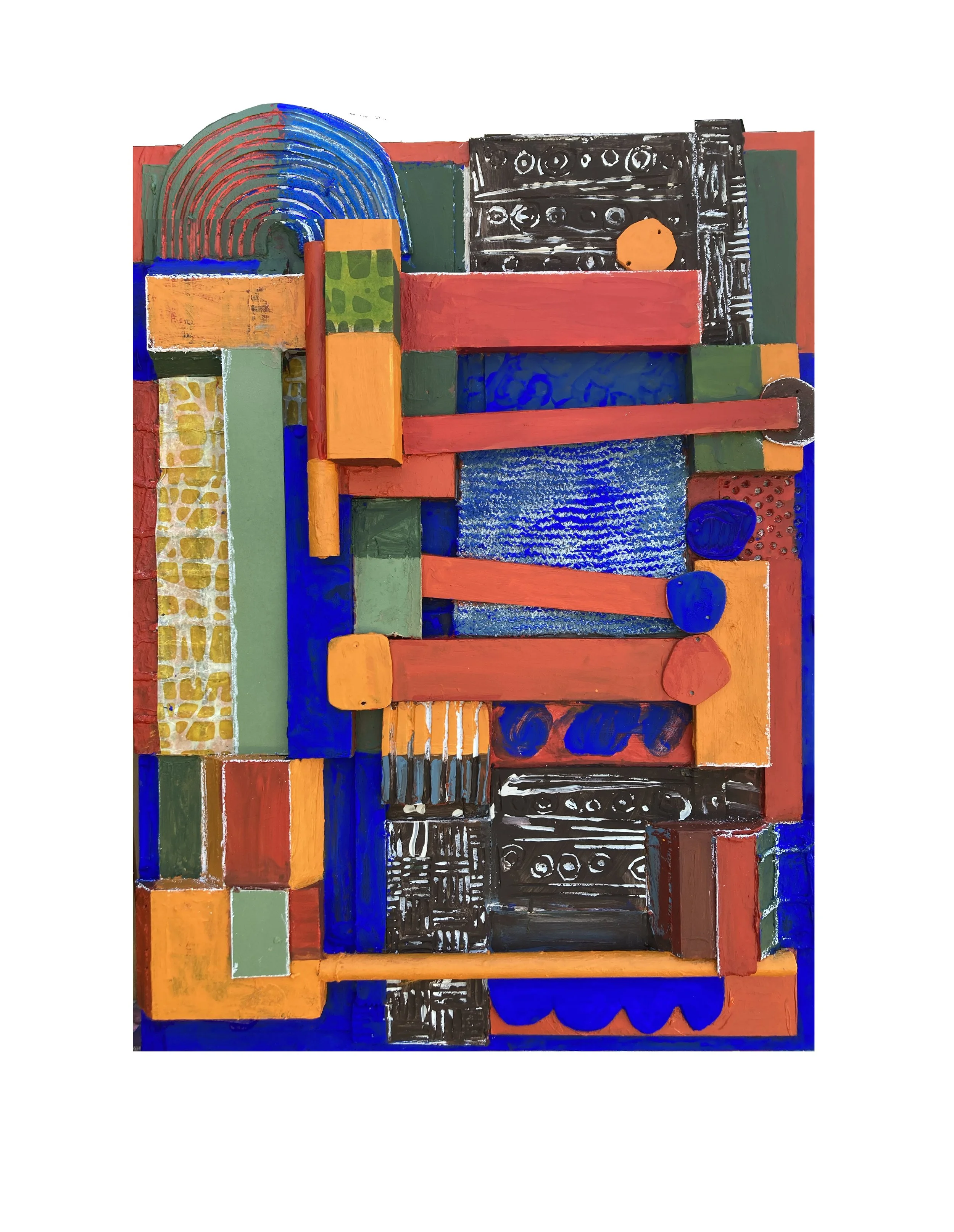 Transit, 2026. Contemporary Mixed-Media Wall Sculpture