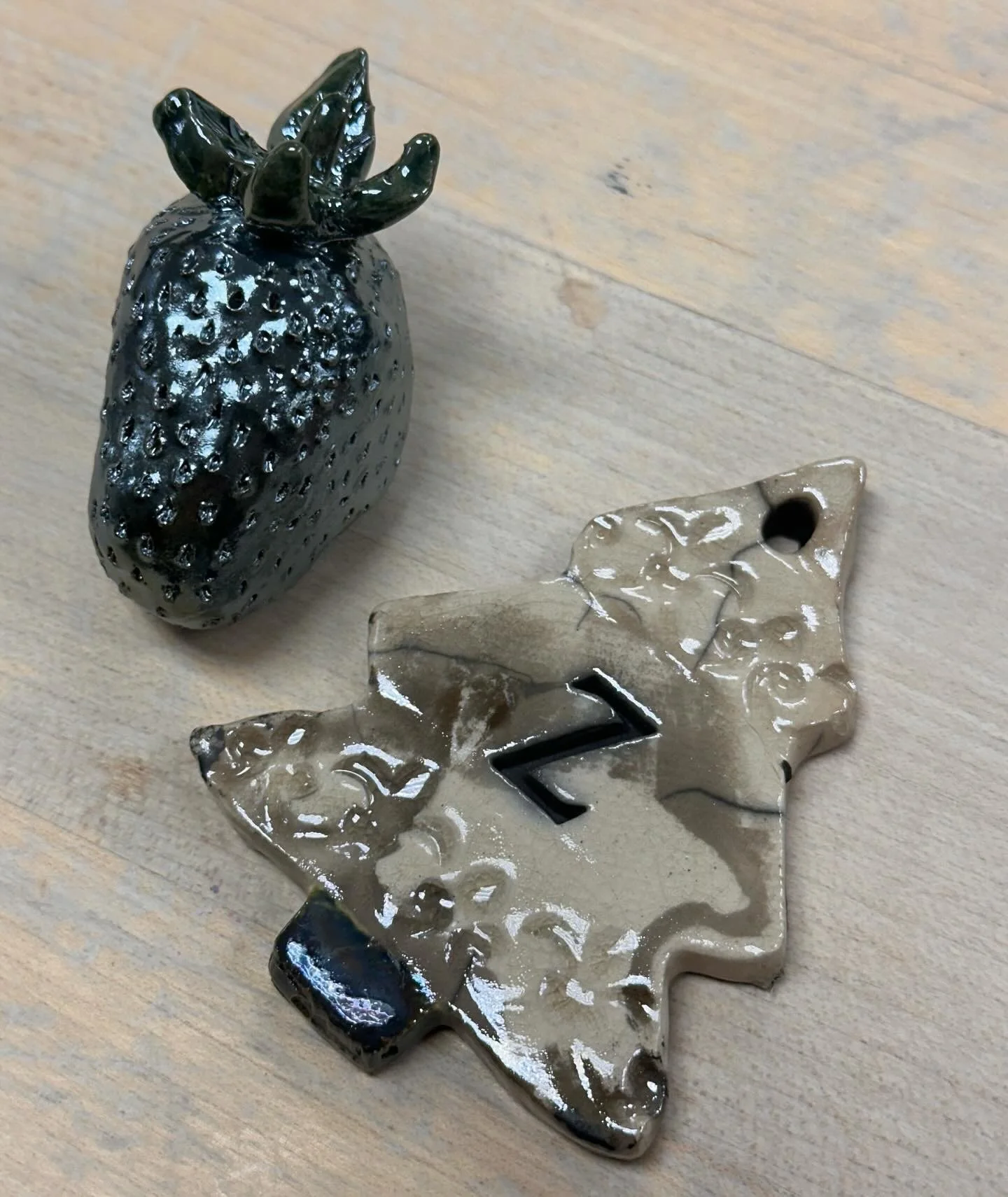 Strawberry & "Z" Tree Ornament