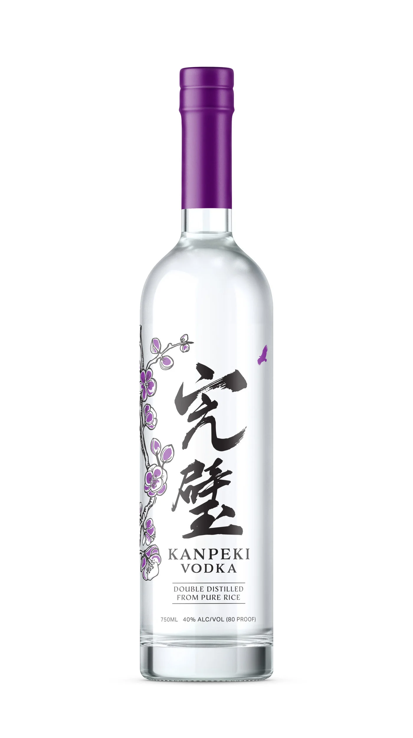 Kanpeki Vodka | Silk Screen on Glass Bottle