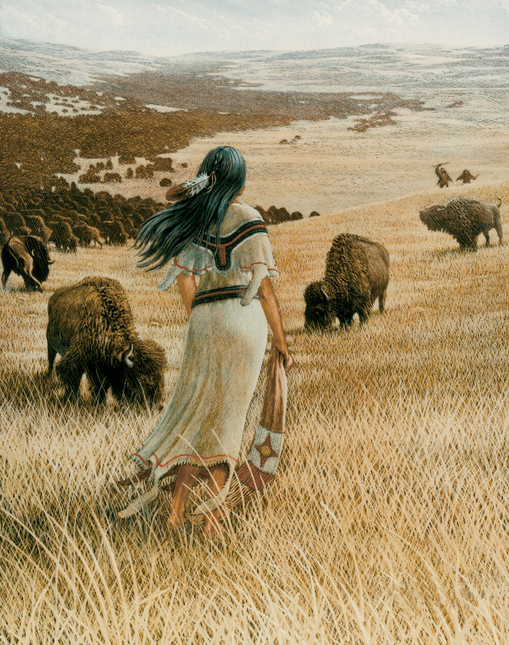 White Buffalo Calf Woman — Keith Powell Art