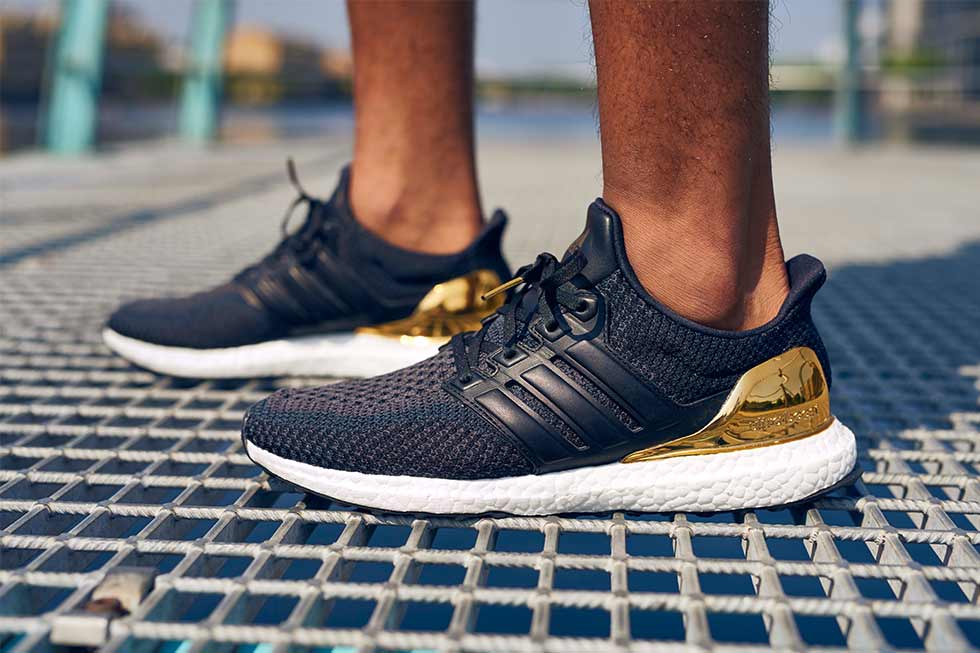 blue and gold ultra boost