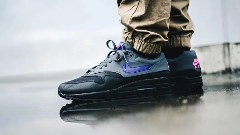 grey and purple air max