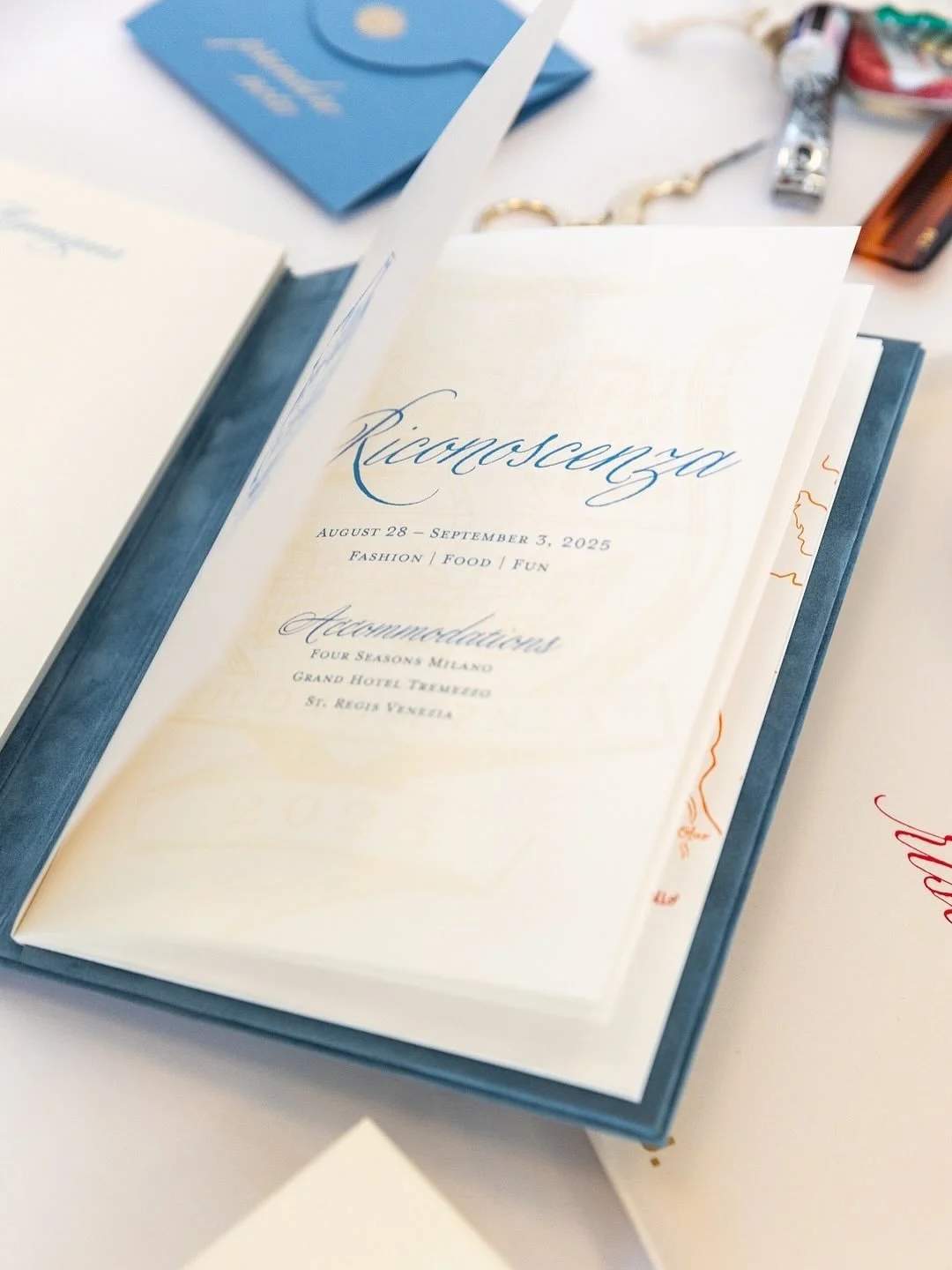 Three cities. One unifying theme: Riconoscenza &mdash; Italian for gratitude. From Milan to Lake Como to Venice, fashion, food, and fun infused every invitation, gift, experience, and table. We&rsquo;re excited to unveil the stories behind it all and