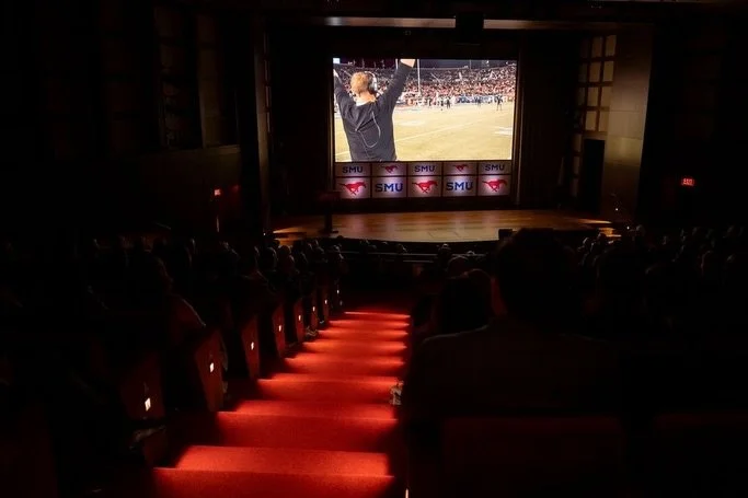 A celebratory evening for the @smu.mustangs that kicked off with an exclusive viewing of their documentary Thunder On: Resurgence of the SMU Mustangs, chronicling their journey back to prominence and into the ACC. The energy was high and the spirit w