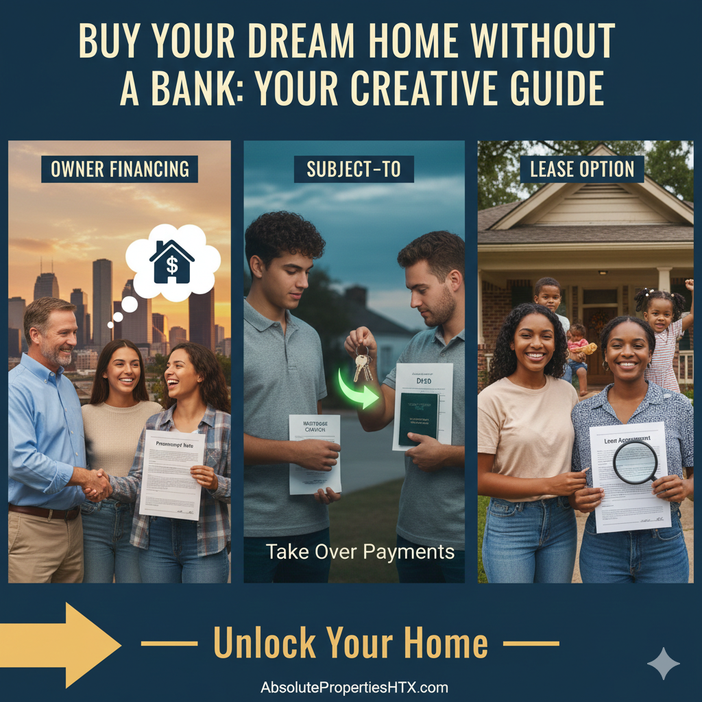 Buy Your Dream Home Without a Bank: Houston Guide