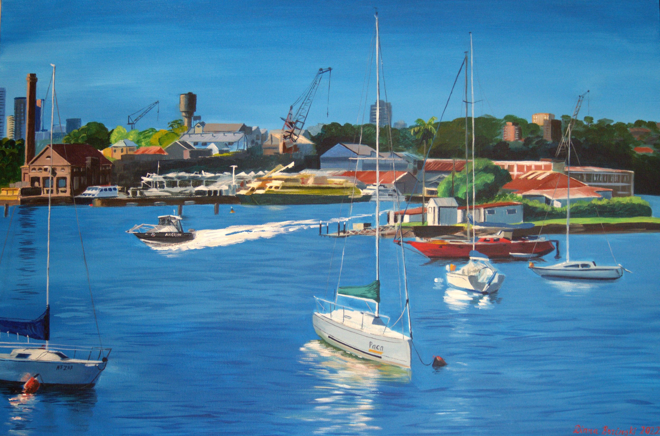 View from Drummoyne Sailing Club (Private Commission)