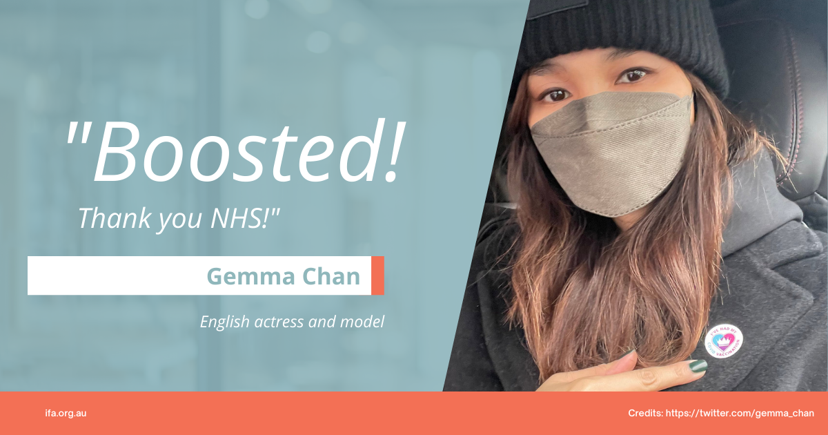 Marvel Eternal Gets Her COVID-19 Booster Shot