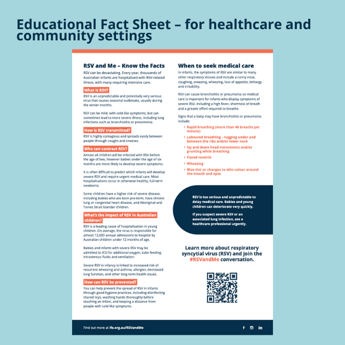 Educational Fact Sheet – for healthcare and community settings 