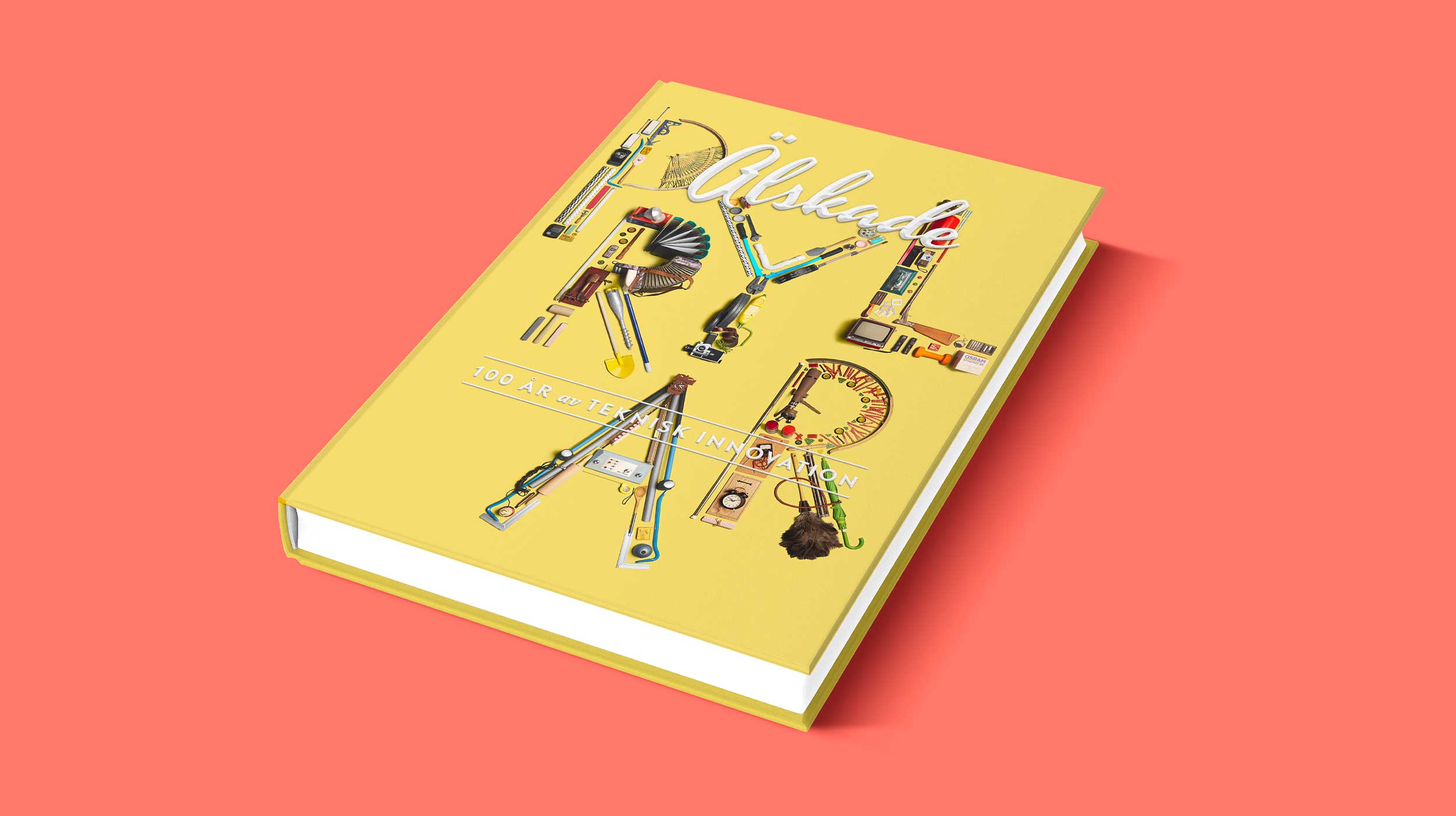 By using the visual products throughout the years, we created a title-design built up by these items as a visual typeface.