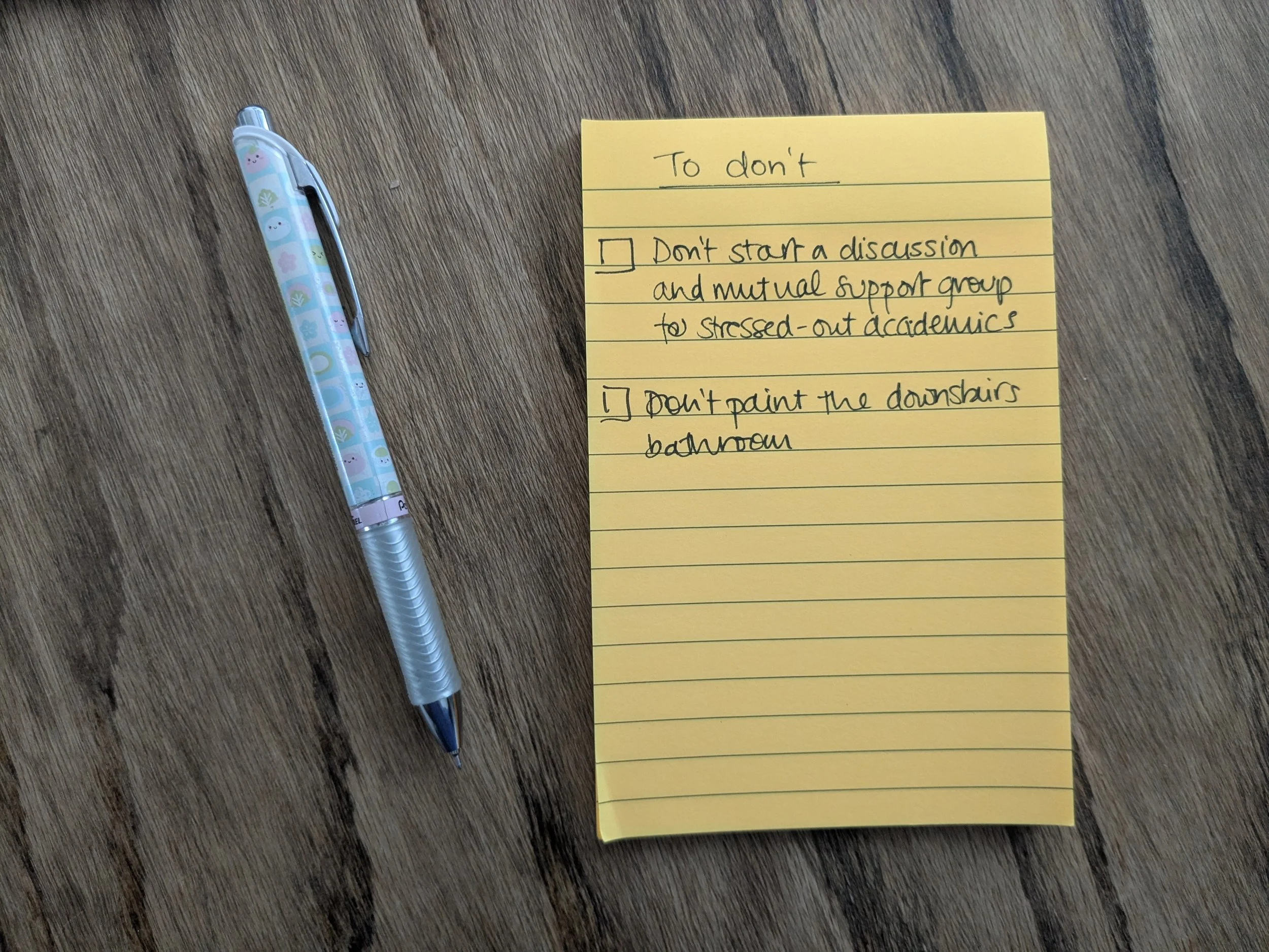 The to-don’t list
