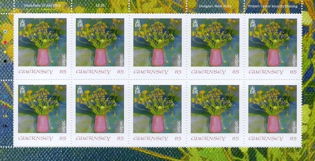22 July 2020 Guernsey Stamp issue / Local Artists SEPAC Artwork CollectionSEPAC linkGuernsey Post link