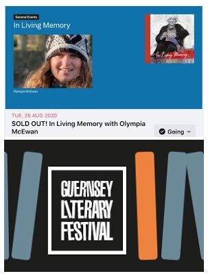 25 August 2020 “In Living Memory” book launch / Guernsey Literary Festival event.Guernsey Literary Festival event page