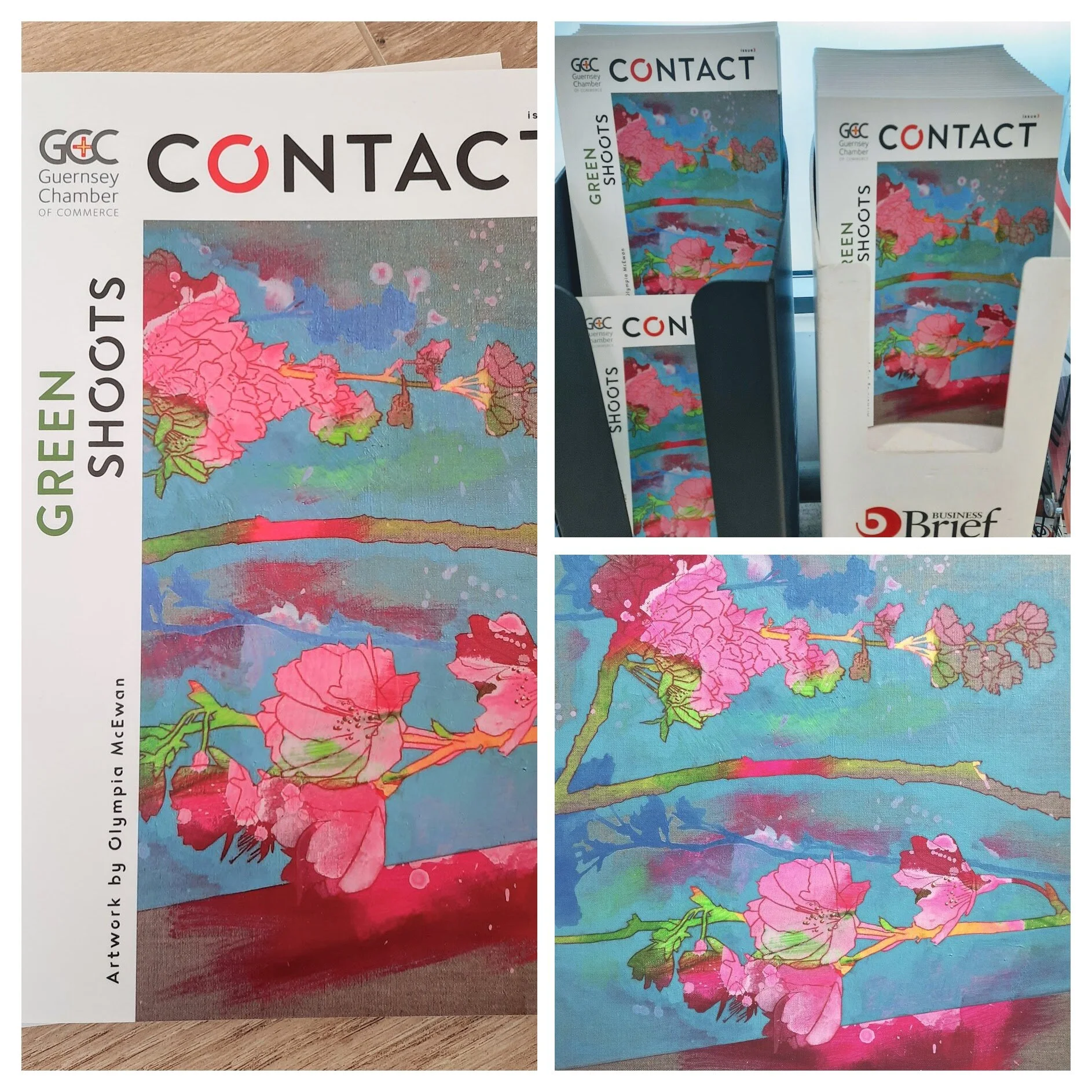 14 April 2020 “Cherry Blossom for Natalie” features on the front cover of Contact Magazine.https://guernseychamber.com/-/latest-contact-magazine/