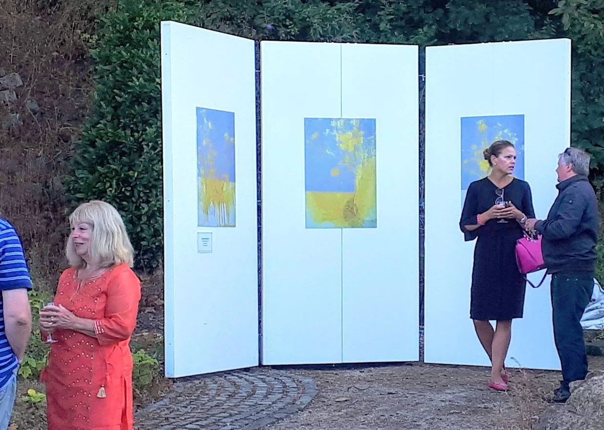 1-31 August 2019 Guernsey Art Network “ART IN THE ENVIRONMENT” Group show.GAN linkhttps://guernseypress.com/news/2019/08/04/environmental-artwork-in-outdoor-exhibition/
