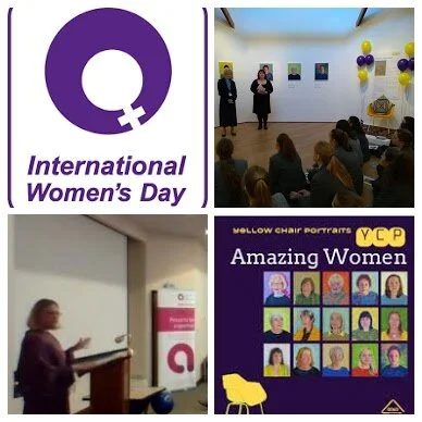 8 March 2018 “Amazing Women” featured in my exhibition speak on International Women’s Day at Candie Museum, including Dame Mary Perkins (co-founder of Specsavers). Thanks to Sasha Kazantseva-Miller of Islandmums the Museum is free to the public on t…
