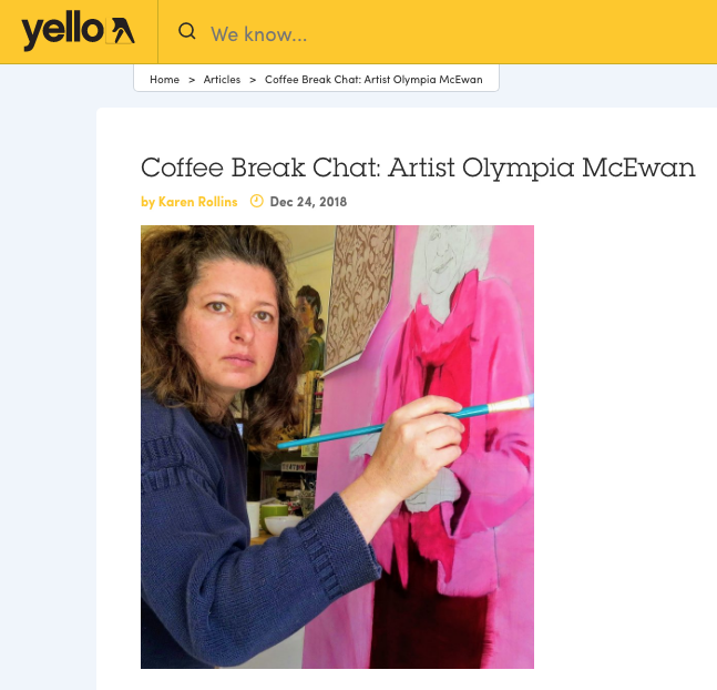 24 December 2018 Coffee Break Chat with Yello.https://www.findyello.com/tip/jamaica/coffee-break-chat-artist-olympia-mcewan/