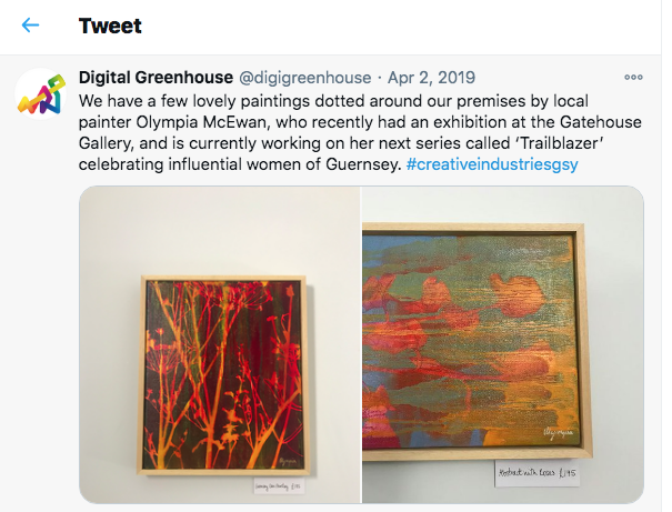 2 April 2019 Digital Greenhouse / pieces from my Flower series on display.https://twitter.com/digigreenhouse/status/1112997067671121922?lang=en