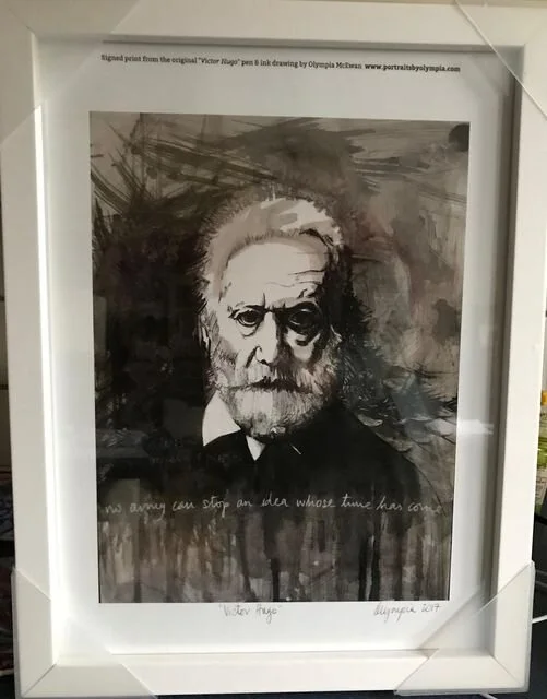 14 November 2017 Victor Hugo signed prints donated to Handbag2Heels event / Bridge2 refugee charity.Bridge2 link