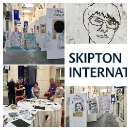 6 August 2017 Skipton Arts Festival / Leading a Portrait Mono Printing Workshop.Skipton International link