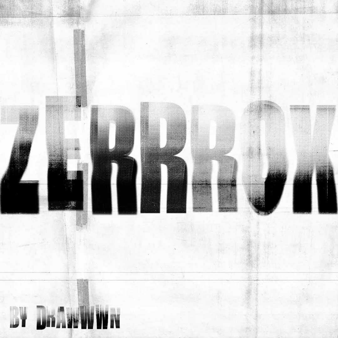 Zerrrox | Photocopier SVG font