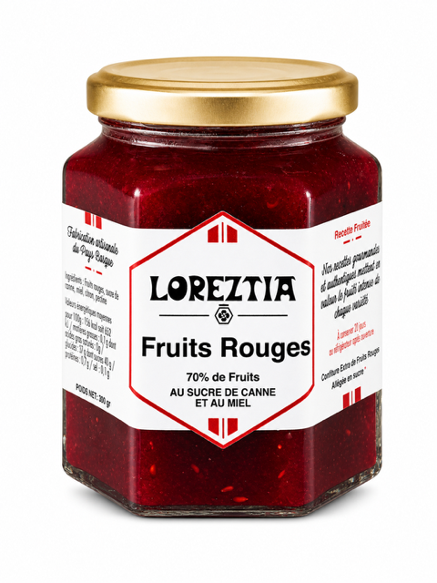 Confiture de Fruits Rouges - Fabrication au Pays Basque - 300 grs