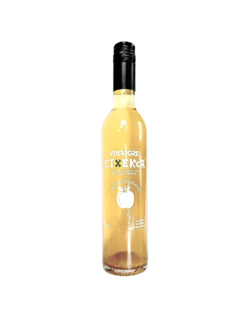 Vinaigre de Sagarno Naturel issu de la fermentation du mout de Pommes Basques - 50 cl