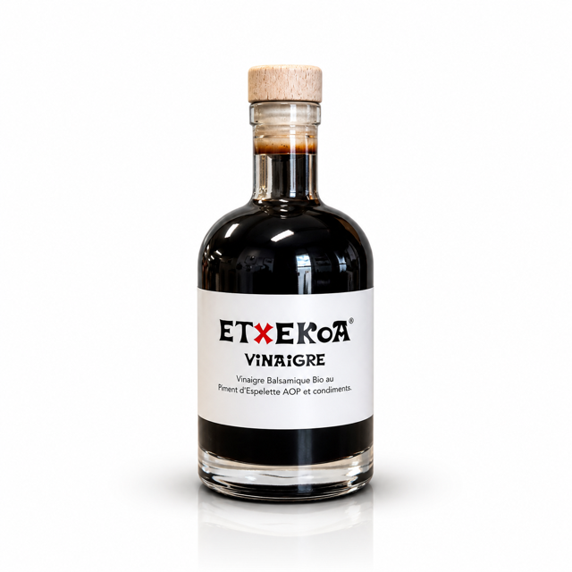 Vinaigre Balsamique Bio Etxekoa au Piment d'Espelette 25cl